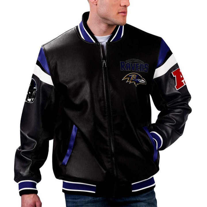 National Football League Baltimore Ravens leather jacket for men and women in USA