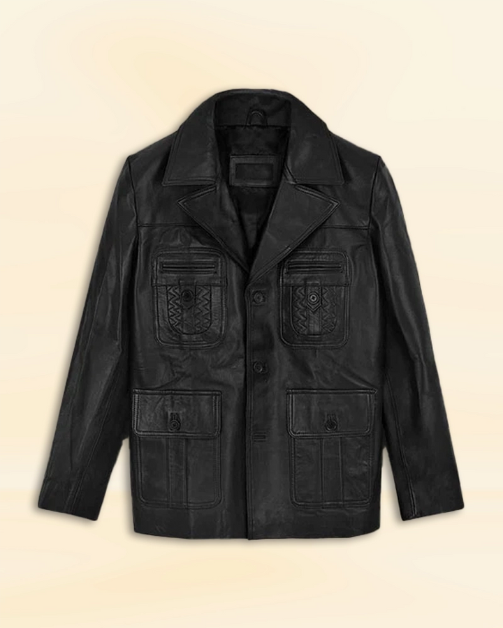 Zac Efron's leather blazer in Extremely Wicked, Shockingly Evil and Vile is the epitome of edgy fashion in France style