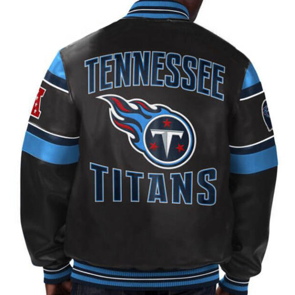 NFL Tennessee Titans Multicolor Leather Jacket in USA