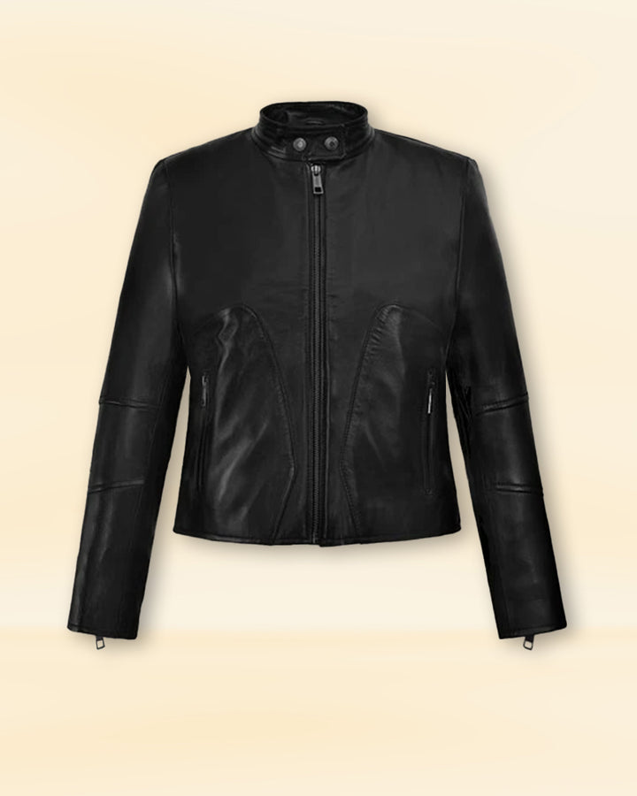 Elegant jacket as seen on Carrie-Anne Moss in France style