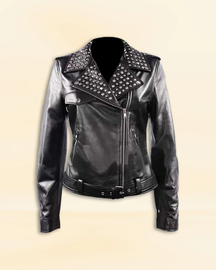 Keira Knightley Premium Black Leather Jacket - Embrace luxury and style with this premium black leather jacket worn by the talented Keira Knightley. in USA market