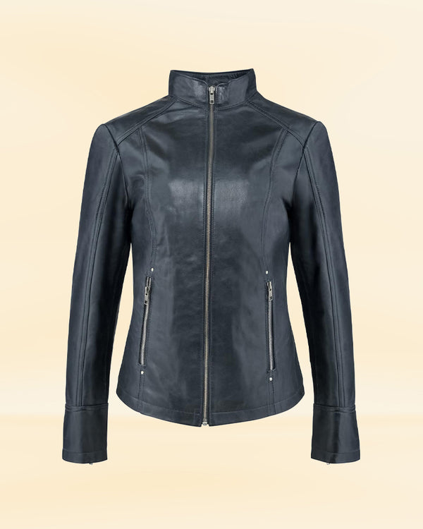 Buy Women's Black Biker Jacket | Women Biker Jacket