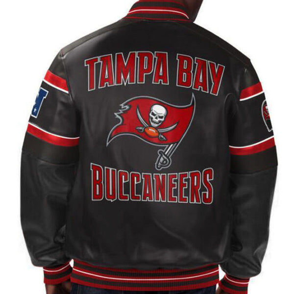 NFL Tampa Bay Buccaneers multicolor leather jacket by TP in USA