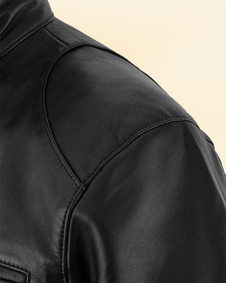 Captain America Leather Jacket Worn By Chris Evans in US style