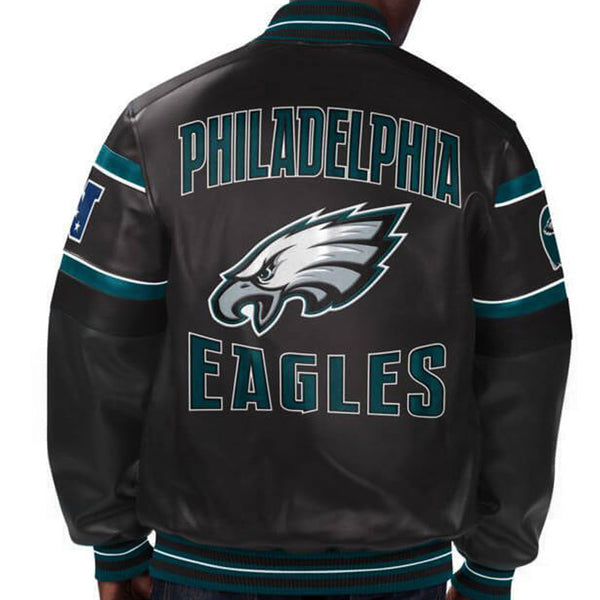 NFL Philadelphia Eagles Multicolor Leather Jacket in USA