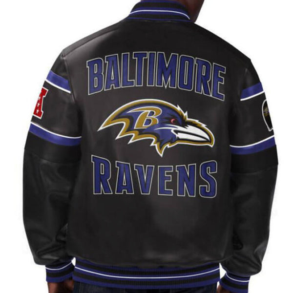 NFL Baltimore Ravens multicolor leather jacket in USA