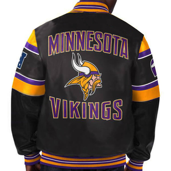 NFL Minnesota Vikings multicolor leather jacket in USA