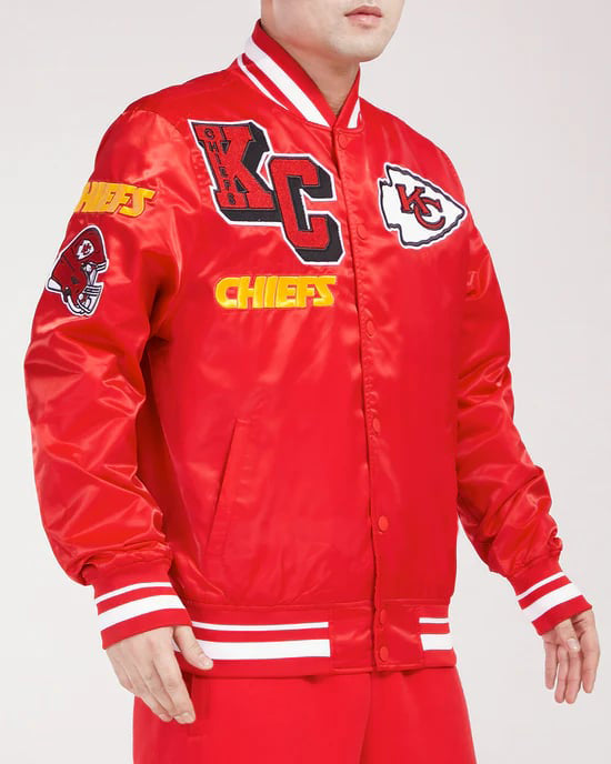 Stylish NFL Chiefs mashup satin jacket for men in USA