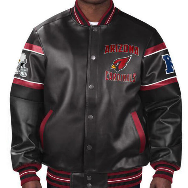 Official Arizona Cardinals multicolor leather jacket in USA
