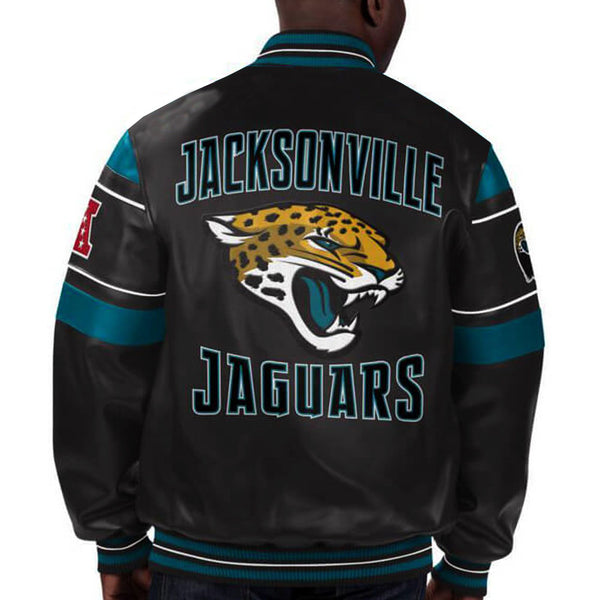 NFL black Jacksonville Jaguars leather jacket in USA