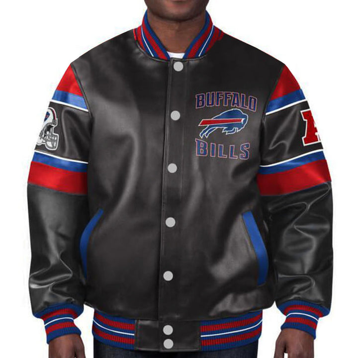 Official Buffalo Bills multi-color leather jacket in USA