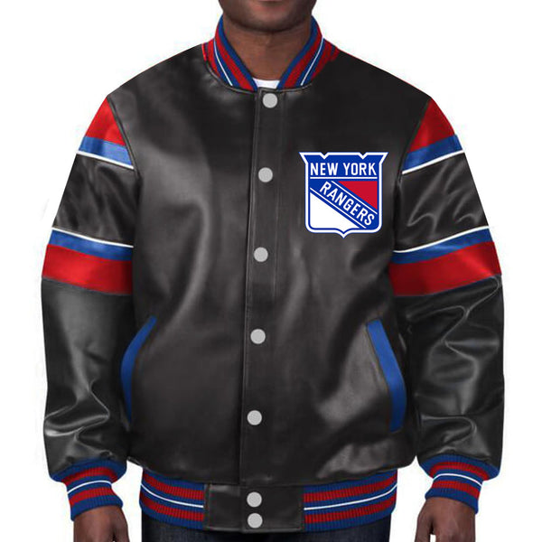 NHL New York Rangers leather jacket for men and women in USA