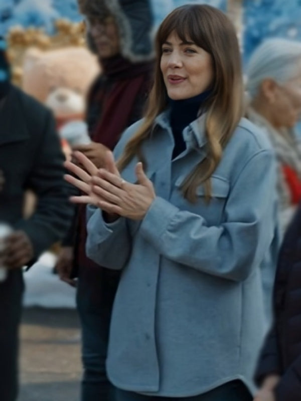 Julie Gonzalo Jacket | A Novel Noel TV Show Fashion in American Style