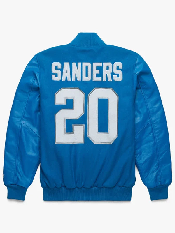 Men's Detroit Lions wool varsity jacket with ribbed cuffs in USA