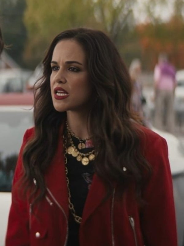 Grosse Pointe Garden Society Melissa Fumero Red Leather Jacket in USA