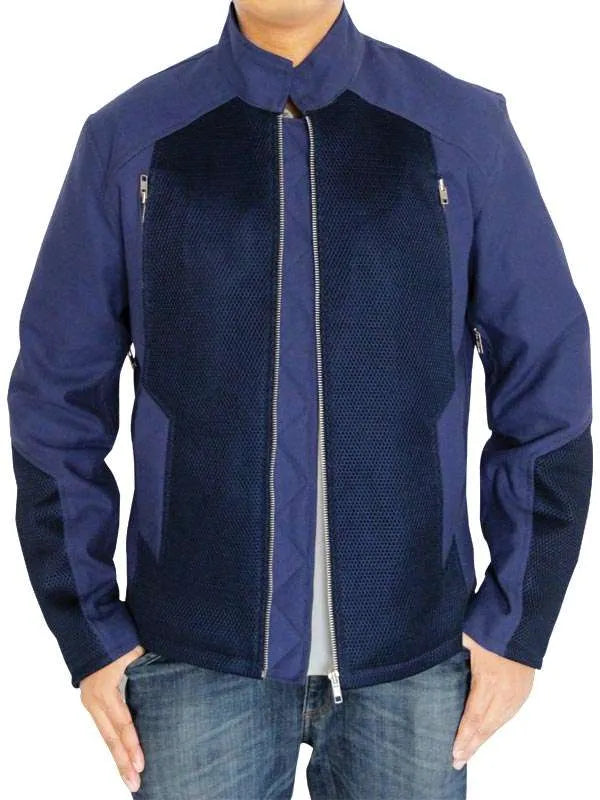 Classic blue Steve Rogers jacket from Captain America movie in USA