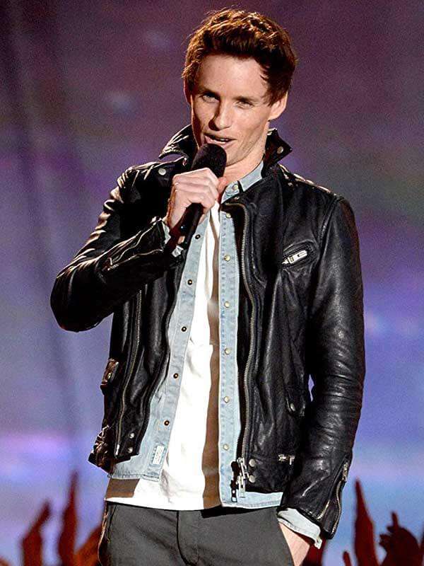Stylish jacket worn by Eddie Redmayne at MTV Awards in American Style