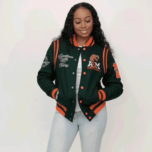Buy Florida A&M FAMU Wool Varsity Jacket |  FAMU Unisex Varsity Jacket