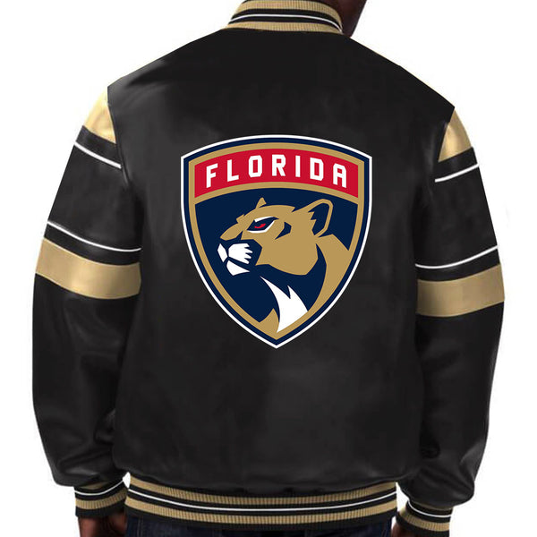 Step out in authentic Panthers fashion with this meticulously detailed leather jacket, echoing the team's determination and passion in France style