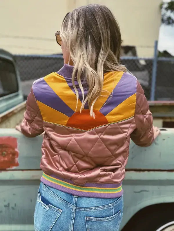 Buy Burn Pink Rising Sun Jacket | Unisex Fashion Jacket
