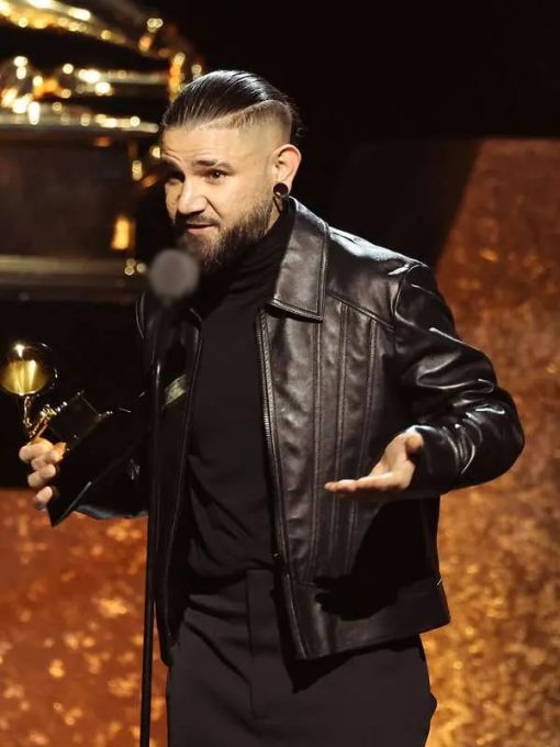 Grammys Award 2024 Skrillex Leather Jacket in American Style