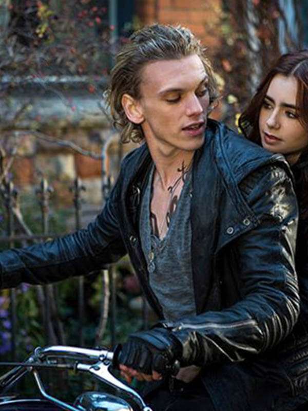 Jamie Campbell Bower hooded jacket from Mortal Instruments in USA