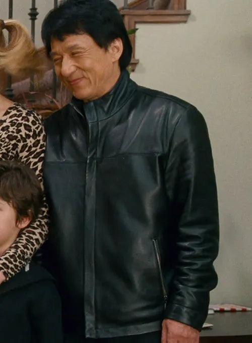 The Spy Next Door Jackie Chan signature leather jacket in USA