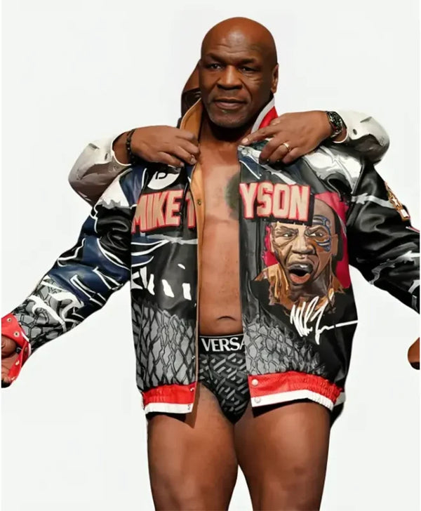 Shop Iron Mike Tyson Genuine Leather Jacket