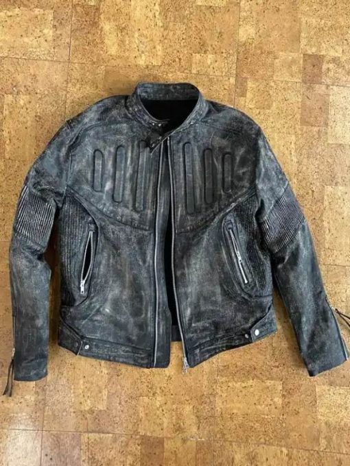 Travis Scott Juntae Kim Leather Jacket in German Market