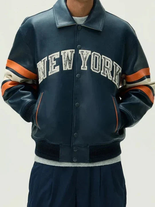 Buy NBA New York Knicks Leather Jacket For Men and Women