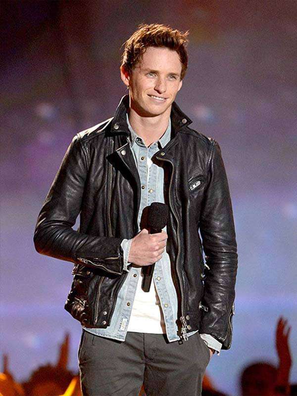 Iconic jacket worn by Eddie Redmayne during MTV Awards appearance in USA
