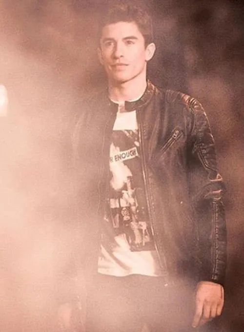 Motorcycle leather jacket worn by Marc Marquez in American Style