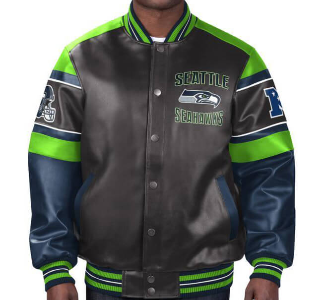 Stylish NFL Seahawks leather jacket for men and women in USA