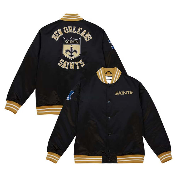 Buy NFL New Orleans Saints Mitchell Ness Satin Jacket