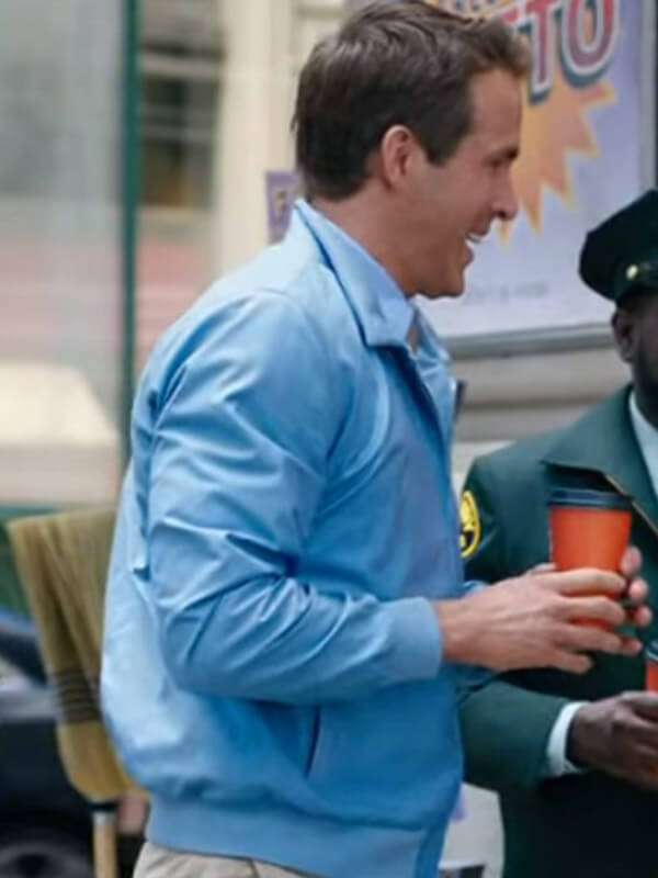 Stylish bomber jacket worn by Ryan Reynolds in Free Guy in American Market