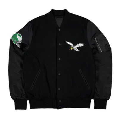 Comfortable Philadelphia Eagles jacket with team branding in USA