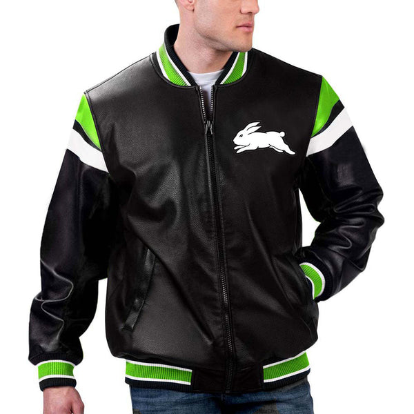 Buy NRL South Sydney Rabbitohs Leather Jacket by The Pricy