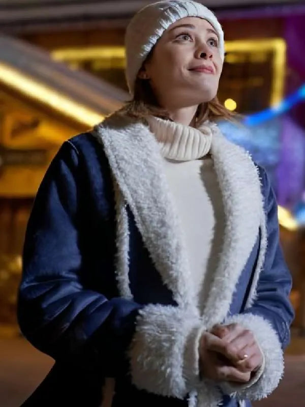 Buy Kim Matula The Finnish Line 2024 Blue Shearling Coat