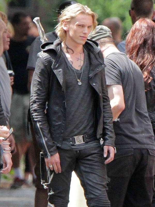 Iconic Mortal Instruments jacket worn by Jamie Campbell Bower in USA