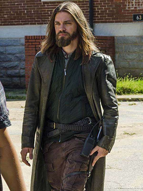 Iconic trench coat worn by Tom Payne in The Walking Dead series in United State Market