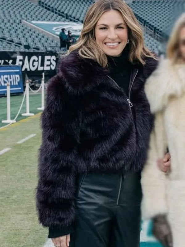 Buy Erin Andrews Today Show Purple Fur Coat