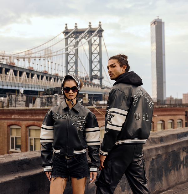 Buy MEN AND WOMEN BLACK CROPPED LEGEND LEATHER JACKET