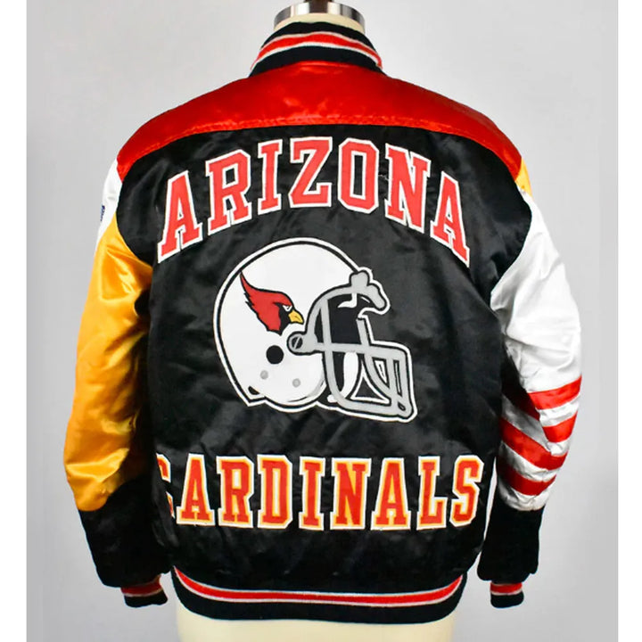 NFL satin football jacket for Arizona Cardinals fans in American Style