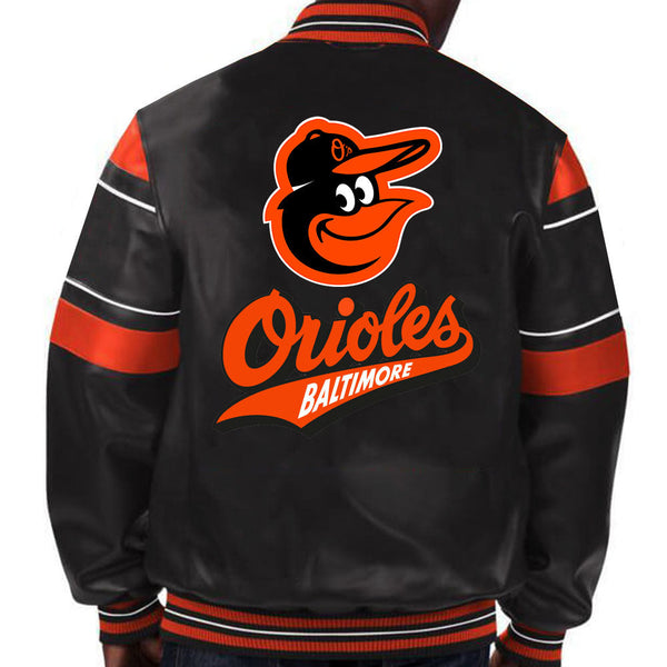 Buy MLB Baltimore Orioles Leather Jacket For Men and Women