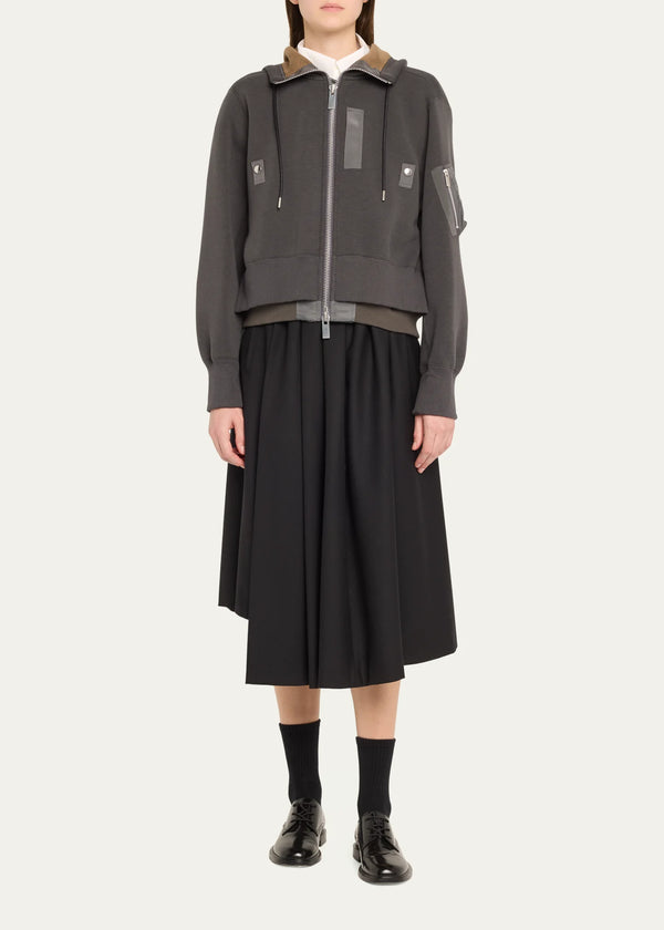 Buy Hybrid Zip-Up Drawstring Hooded Jacket