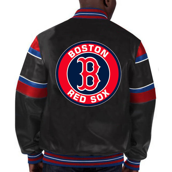 Buy MLB Boston Red Sox Leather Jacket For Men and Women