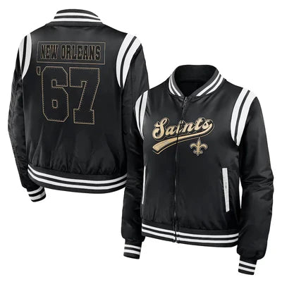 NFL New Orleans Saints satin jacket for men and women in USA