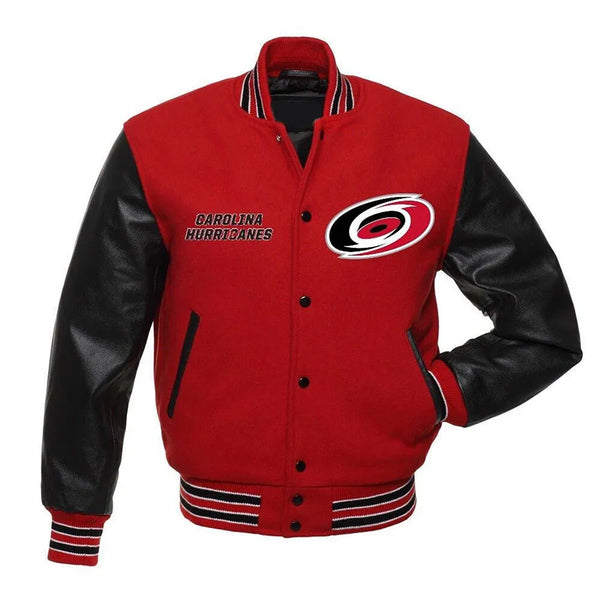 Buy NHL Carolina Hurricanes wool Jacket Men and Women