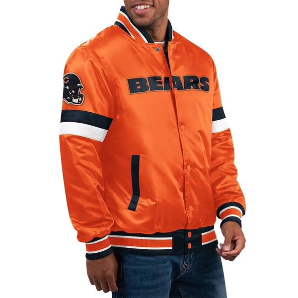 Buy NFL Chicago Bears Satin Jacket For Men and Women