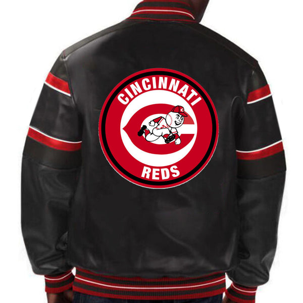 Buy MLB Cincinnati Reds Leather Jacket For Men and Women